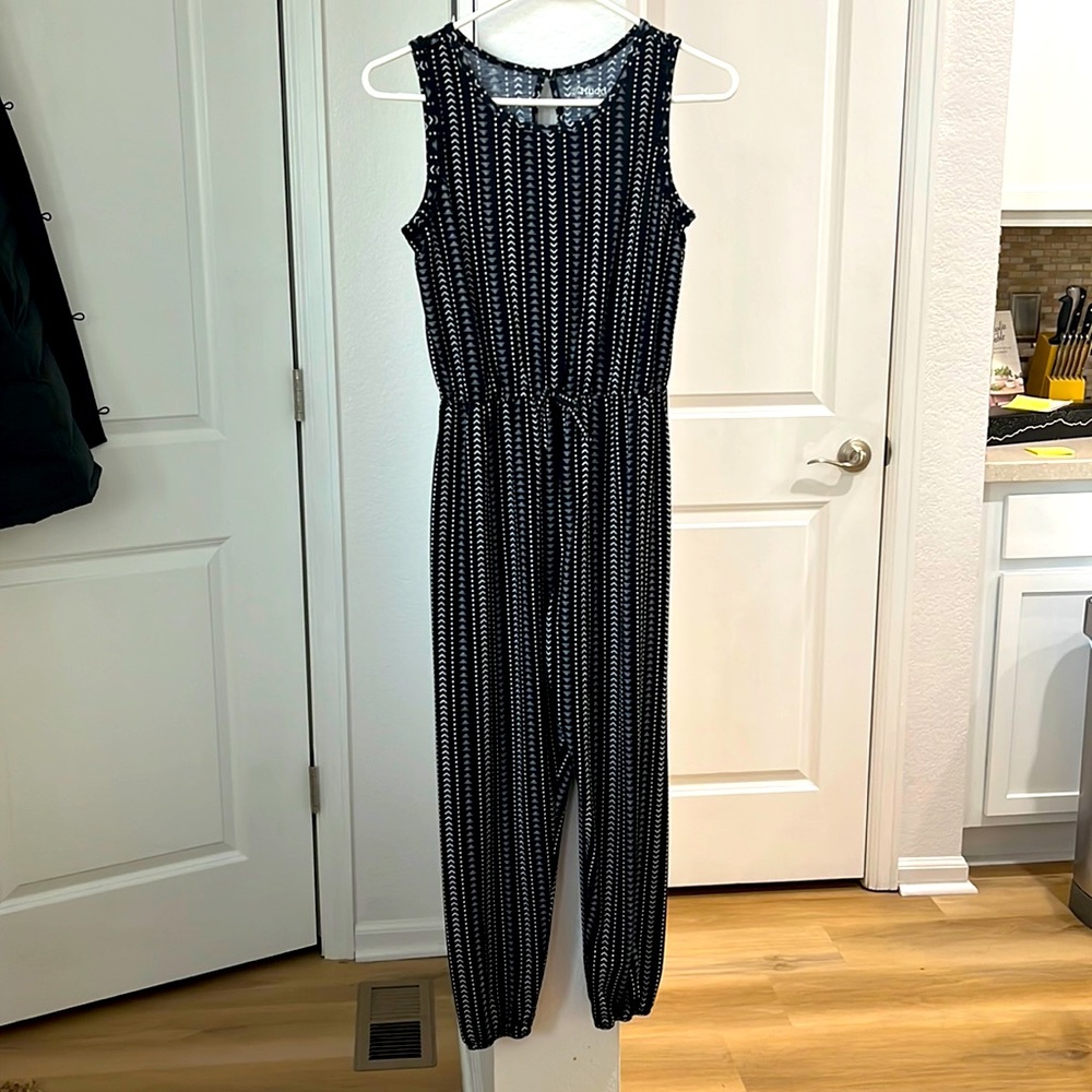 Girls full length sleeveless romper